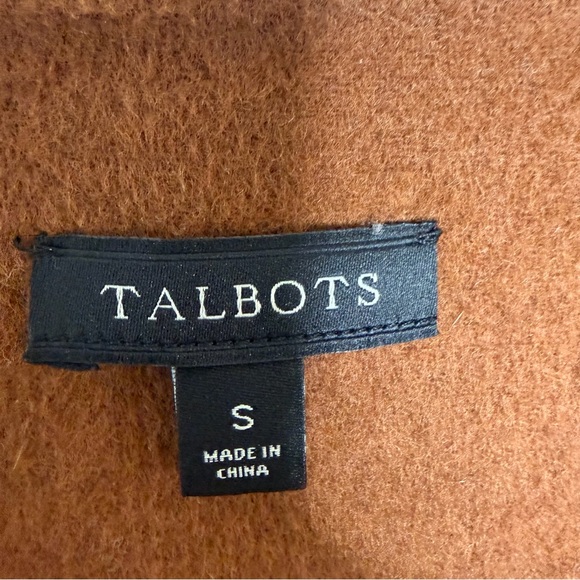 Talbots Rich Brown Carmel Vest Duster Size S - Picture 2 of 8